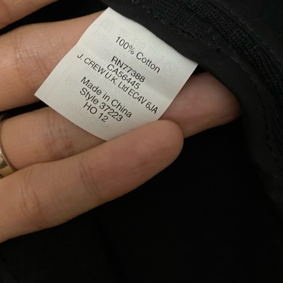 J. Crew XS Black Blazer Style Cotton Jacket Cardigan - Picture 7 of 10